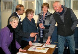 Residents discuss the plans for Walton Manor and Limbaud Close, Walton Park with the Focus team